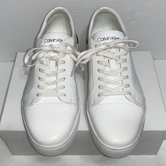 Calvin Klein White Sneakers Mens Size 8US - Picture 3 of 8